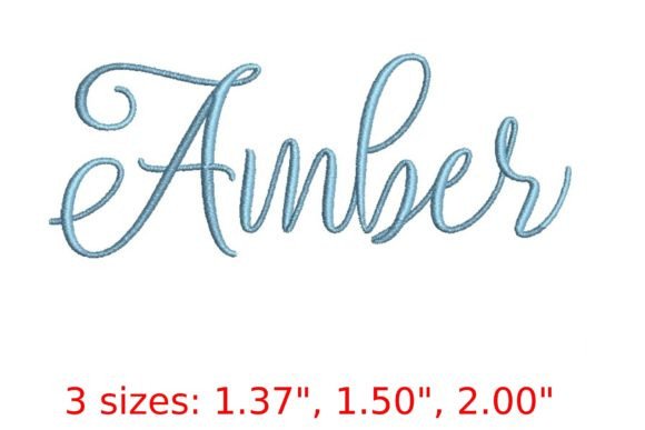 Amber Embroidery Font: A Warm, Creative Script for Your Projects