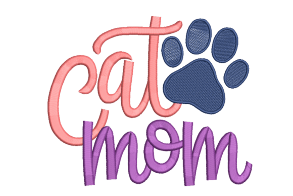 Cat Mom – Script Letters with Paw Print: A Designer's Honest Take