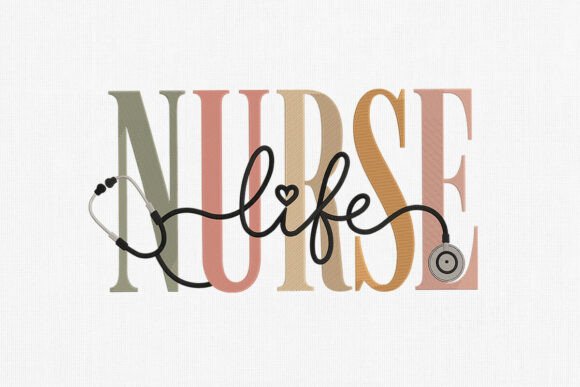 Celebrate Healthcare Heroes with Stylish Nurse Embroidery Design