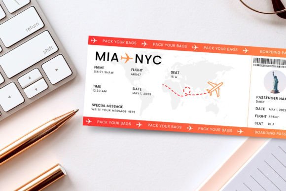 Create Stunning Travel Reveals with a Canva Editable Boarding Pass Template