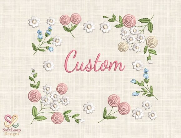 Custom Floral Name Embroidery: The Elegant Design Element