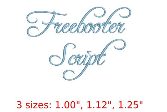 Freebooter Embroidery Font: Bold Adventure in Every Stitch