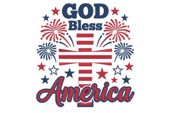 God Bless America Embroidery Design: A Stitch of Patriotism