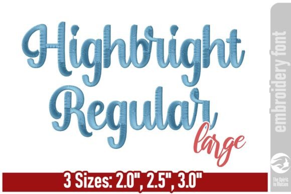 Highbright Script Embroidery Font - L: A Modern Calligraphy Essential