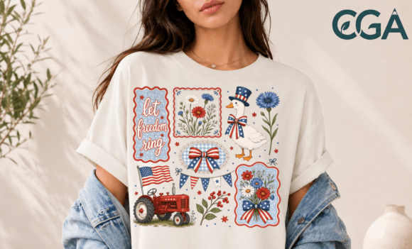 Let Freedom Ring: A Patriotic Sticker PNG for Authentic Design