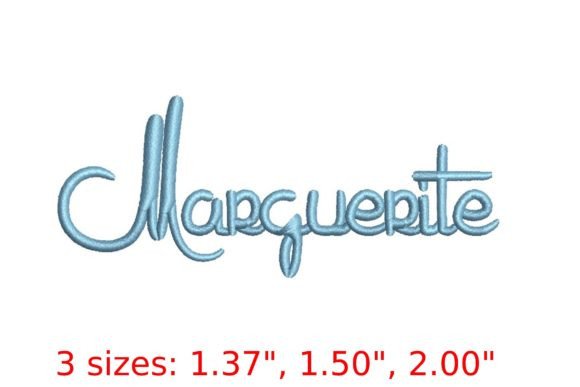 Marguerita Embroidery Font: A Whimsical Touch for Your Designs