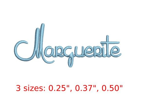 Marguerite Embroidery Font: A Whimsical Stitch for Creative Projects