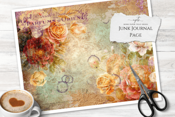 Patina Vintage Roses Junk Journal Page 1: A Guide to Timeless Design