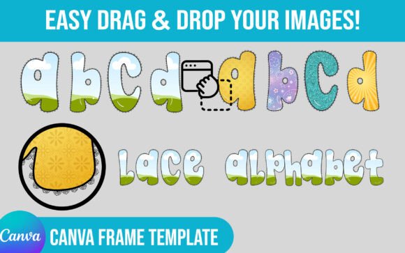 Preppy Lace Canva Alphabet Template: Your Go-To for Elegant Design