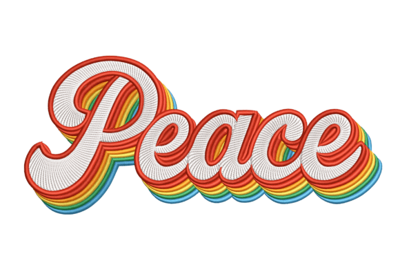 Retro 'Peace' Embroidery: Groovy Style for Modern Makers