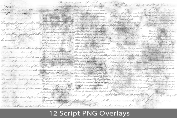 Shakespeare Text Script PNG Overlays: A Designer's Go-To Asset