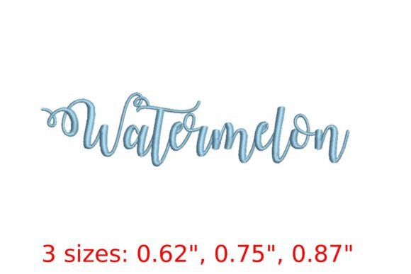 Watermelon Embroidery Font: Your Go-To Summer Script