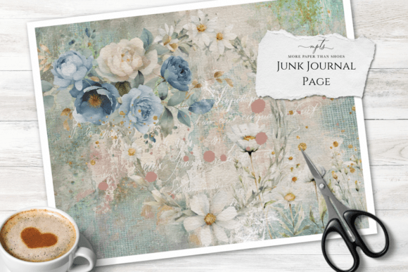 Weathered Garden Junk Journal Page 4: Vintage Charm for Modern Creators